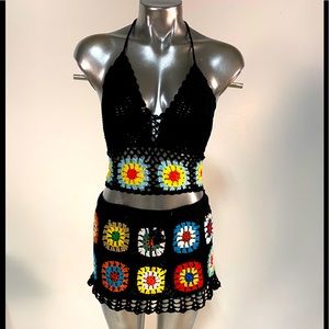 Crochet swim cover up one size fits most